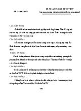 Đề thi đề xuất học sinh giỏi môn Lịch sử Lớp 10